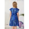 imageGRACE KARIN Girls Party Dress Sequin Formal Fancy Birthday Dress for Girls Prom Ruffle Midi Dress 514YearsRoyal Blue