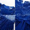 imageGRACE KARIN Girls Party Dress Sequin Formal Fancy Birthday Dress for Girls Prom Ruffle Midi Dress 514YearsRoyal Blue