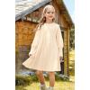 imageGRACE KARIN Girls Sweater Dress Fall Winter Lantern Sleeve Knit Casual Dress Formal Party Dresses for Girls Size 410Apricot