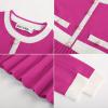 imageGRACE KARIN Girls Sweater Fall Dress Long Sleeve Knit A Line Contrast Casual Winter Dresses 614YHot Pink