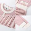 imageGRACE KARIN Girls Sweater Fall Dress Long Sleeve Knit A Line Contrast Casual Winter Dresses 614YPink