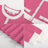 imageGRACE KARIN Girls Sweater Fall Dress Long Sleeve Knit A Line Contrast Casual Winter Dresses 614YRose Pink