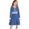 imageGRACE KARIN Girls Sweater Fall Dress Long Sleeve Knit A Line Contrast Casual Winter Dresses 614YRoyal Blue