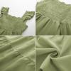 imageGRACE KARIN Girls Tie Back Party Dress Ruffle Sleeve Smoke Tiered Special Occasions Summer Maxi Dresses Size 512Army Green