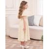 imageGRACE KARIN Girls Off Shoulder Dress Sleeveless Ruffle Spaghetti Straps Smocked ALine Chiffon Dress 514YGold
