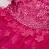 imageGRACE KARIN Girls Sequin Dress Ruffle Party Weeding Flower Shirred Tutu Dress 512Sequinhot Pink