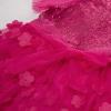 imageGRACE KARIN Girls Sequin Dress Ruffle Party Weeding Flower Shirred Tutu Dress 512Sequinhot Pink