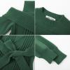 imageGRACE KARIN Girls Sweater Dress Fall Winter Long Sleeve Knit Party Formal Dress Size 614YGreen