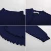 imageGRACE KARIN Girls Sweater Skirt Set Fall Winter Dress Kids Fashion Outfits Size 512Navy Blue