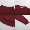 imageGRACE KARIN Girls Sweater Skirt Set Fall Winter Dress Kids Fashion Outfits Size 512Wine Red