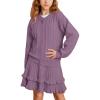 imageGRACE KARIN Girls Sweater Skirt Set Fall Winter Dress Kids Fashion Outfits Size 512Purple