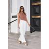 imageGRACE KARIN Womens Stand Collar Tie Neck Tank Tops Sleeveless Work Bow Top ShirtsDark Pink
