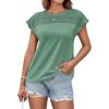 imageGRACE KARIN Womens Short Sleeve Tops Business Casual Shirts Loose Fit Tshirts Summer Clothes Fashion Trendy OutfitLight Green