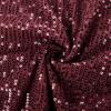 imageGRACE KARIN Womens Off Shoulder Sequin Tops Sexy Sparkly Shirts Slim Ruched Glitter Shimmer Blouse PartyWine Red