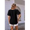 imageGRACE KARIN Womens Puff Sleeve Tops Summer Spring Crewneck Work Shirts Casual Blouse Fashion Outfits Basic Clothes 2025Black