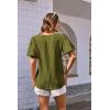 imageGRACE KARIN Womens Puff Sleeve Tops Summer Spring Crewneck Work Shirts Casual Blouse Fashion Outfits Basic Clothes 2025Green