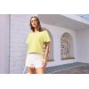 imageGRACE KARIN Womens Puff Sleeve Tops Summer Spring Crewneck Work Shirts Casual Blouse Fashion Outfits Basic Clothes 2025Yellow