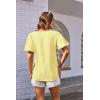 imageGRACE KARIN Womens Puff Sleeve Tops Summer Spring Crewneck Work Shirts Casual Blouse Fashion Outfits Basic Clothes 2025Yellow