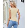 imageGRACE KARIN Womens Ruched Tank Tops 2025 Summer Tops Boat Neck Sleeveless Blouses Asymmetrical Basic Going Out TopsBeige
