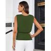 imageGRACE KARIN Womens Summer Tank Top Sleeveless Business Casual Basic Trendy Dressy Work ShirtsArmy Green