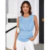 imageGRACE KARIN Womens Summer Tank Top Sleeveless Business Casual Basic Trendy Dressy Work ShirtsBlue