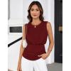 imageGRACE KARIN Womens Summer Tank Top Sleeveless Business Casual Basic Trendy Dressy Work ShirtsWine