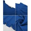 imageGRACE KARIN 2025 Womens Tops Elegant Peplum Top Wrap V Neck Puff Short Sleeve Summer Tops BlouseRoyal Blue