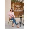 imageGRACE KARIN Womens Satin Silk Blouses Wrap V Neck Shirts Long Sleeve Elegant Tie Waist Office Formal Work Tunic PulloverTopsLight Pink