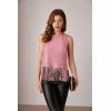 imageGRACE KARIN Sparkly Fringe Tops for Women Sleeveless Crewneck Tassel Sequin Tank Top Glitter Crop Party Shirt Cami OutfitPink