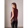 imageGRACE KARIN Sparkly Fringe Tops for Women Sleeveless Crewneck Tassel Sequin Tank Top Glitter Crop Party Shirt Cami OutfitWine Red