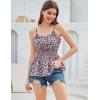 imageGRACE KARIN Summer Floral Tank Tops Spaghetti Strap Cami Sleeveless Adjustable Casual Flowy Fit Camisole TopsPurple Pink Floral