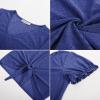 imageGRACE KARIN Womens 2025 Summer Tops Short Sleeve V Neck Basic T Shirts Dressy Casual Tie Front Tops Eyelet Blouses TunicRoyal Blue