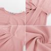 imageGRACE KARIN Womens Cap Sleeve Tops 2025 Summer Tie Waist Crew Neck Elegant Blouse Dressy Casual Work Business ShirtsPink