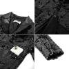 imageGRACE KARIN Boys Sequins Blazers Slim Fit Glitter Suit Jacket Formal Blazer for Party Prom 514 YearsBlack