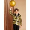 imageGRACE KARIN Boys Sequins Blazers Slim Fit Glitter Suit Jacket Formal Blazer for Party Prom 514 YearsGold
