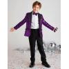 imageGRACE KARIN Boys Sequins Blazers Slim Fit Glitter Suit Jacket Formal Blazer for Party Prom 514 YearsPurple