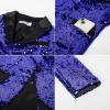 imageGRACE KARIN Boys Sequins Blazers Slim Fit Glitter Suit Jacket Formal Blazer for Party Prom 514 YearsRoyal Blue