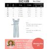 imageGRACE KARIN Girls Floral Jumpsuit Flutter Sleeve Square Neck Wide Leg RompersBlack and White