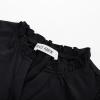 imageGRACE KARIN Girls Jumpsuit Fashion Ruffle Sleeve Drastring Waist Button Front Romper Kids Summer Outfit Size 614Black