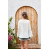 imageGRACE KARIN Womens Lantern Long Sleeve Tops Work Blouse T Shirts V Neck Business Casual OutfitsWhite