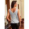 imageGRACE KARIN Womens Tank Tops Crew Neck Sleeveless Sequin Top Backless Sparkle Shimmer Party Glitter ShirtsSilver