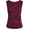 imageGRACE KARIN Womens Tank Tops Crew Neck Sleeveless Sequin Top Backless Sparkle Shimmer Party Glitter ShirtsWine Red