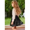 imageGRACE KARIN Girls Sequin Skirt Elastic Waist Sparkle Pleated Skirt for Party 514YBlack