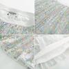 imageGRACE KARIN Girls Sequin Skirt Elastic Waist Sparkle Pleated Skirt for Party 514YCandy Colors