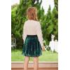 imageGRACE KARIN Girls Sequin Skirt Elastic Waist Sparkle Pleated Skirt for Party 514YGreen