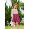 imageGRACE KARIN Girls Sequin Skirt Elastic Waist Sparkle Pleated Skirt for Party 514YHot Pink
