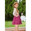 imageGRACE KARIN Girls Sequin Skirt Elastic Waist Sparkle Pleated Skirt for Party 514YHot Pink