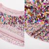 imageGRACE KARIN Girls Sequin Skirt Elastic Waist Sparkle Pleated Skirt for Party 514YMulticolor2