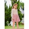 imageGRACE KARIN Girls Sequin Skirt Elastic Waist Sparkle Pleated Skirt for Party 514YPink