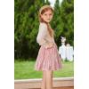imageGRACE KARIN Girls Sequin Skirt Elastic Waist Sparkle Pleated Skirt for Party 514YPink